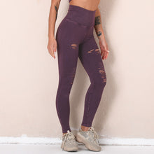 Load image into Gallery viewer, Washed Yoga Pants RippedSeamless Fitness For Women
