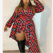 Load image into Gallery viewer, Sexy Plaid Shirtdress
