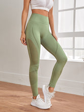 Load image into Gallery viewer, Net Hole Cropped High Waist Yoga Pants
