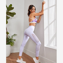 Load image into Gallery viewer, Net Hole Cropped High Waist Yoga Pants

