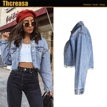 Load image into Gallery viewer, Denim Loose Top Short Jackets
