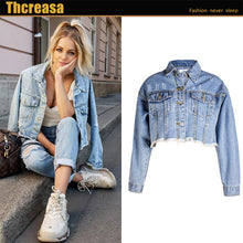 Load image into Gallery viewer, Denim Loose Top Short Jackets
