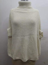 Load image into Gallery viewer, Cape Knitted Turtleneck Sweater Shawl
