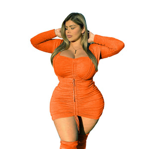 Sexy Hip Fitting Style Dress plus Size