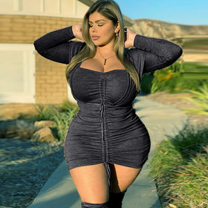 Sexy Hip Fitting Style Dress plus Size